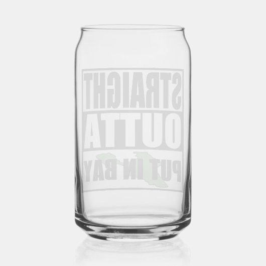 Straight Outta in Bay Blikvorm Glas (Voorkant)