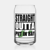 Straight Outta in Bay Blikvorm Glas (Achterkant)