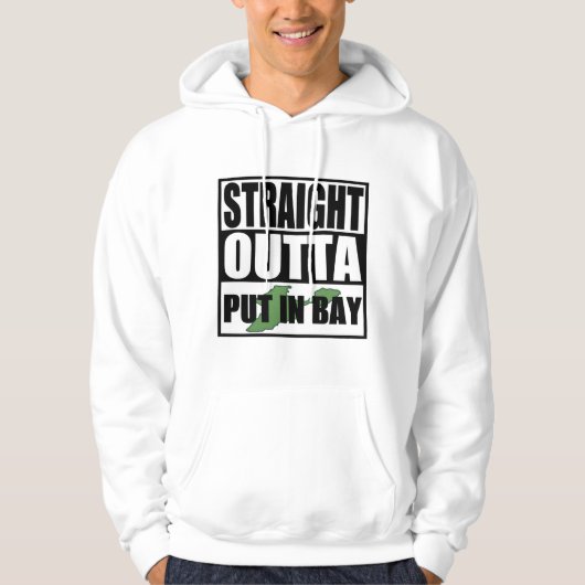 Straight Outta in Bay Hoodie (Voorkant)