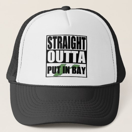 Straight Outta in Bay Trucker Pet (Voorkant)