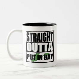 Straight Outta in Bay Tweekleurige Koffiemok