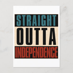 Straight Outta Independence Missouri MO Briefkaart