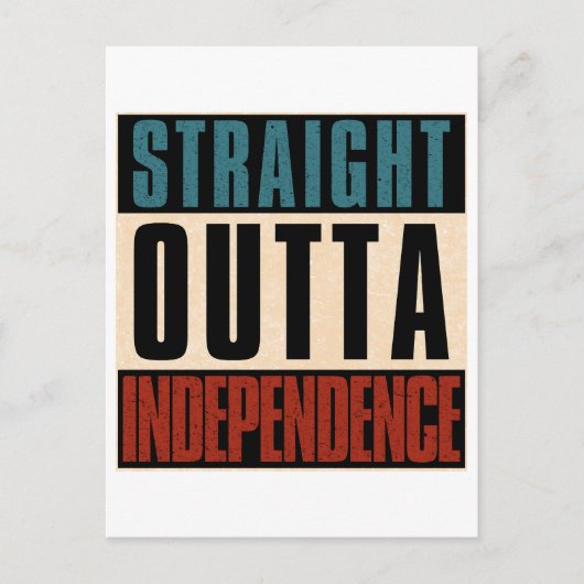 Straight Outta Independence Missouri MO Briefkaart (Voorkant)