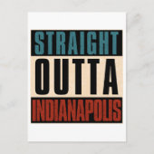 Straight Outta Indianapolis, Indiana, Verenigde St Feestdagenkaart (Voorkant)