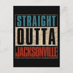 Straight Outta Jacksonville Florida FL Verenigde S Briefkaart