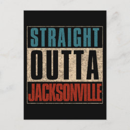 Straight Outta Jacksonville Florida FL Verenigde S Briefkaart