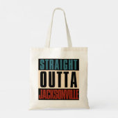 Straight Outta Jacksonville Florida FL Verenigde S Tote Bag (Achterkant)