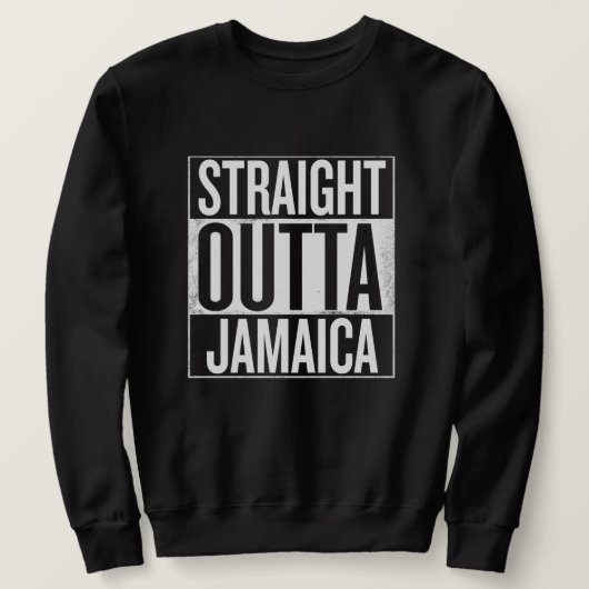 Straight outta Jamaica - Rastafari Reggae Sweater (Design voorkant)
