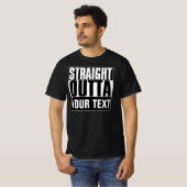 STRAIGHT OUTTA JOUW TEKST T-SHIRT (Voorkant volledig)