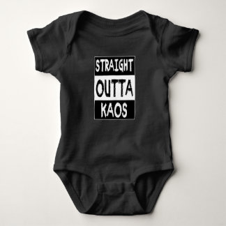 Straight Outta KAOS Baby één stuk Romper