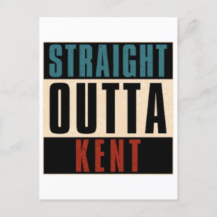 Straight Outta Kent Washington WA Verenigd Koninkr Briefkaart