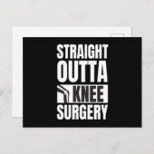 Straight Outta Knee Surgery Briefkaart (Voorkant / Achterkant)