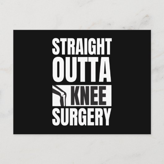 Straight Outta Knee Surgery Briefkaart (Voorkant)