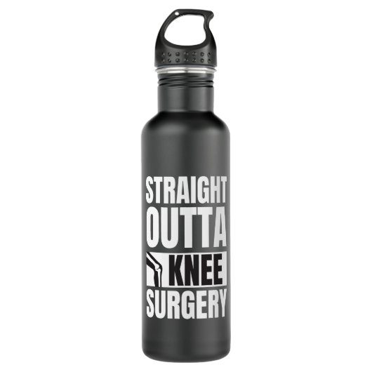 Straight Outta Knee Surgery Waterfles (Voorkant)