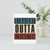 Straight Outta Lexington Kentucky KY Feestdagenkaart (Staand voorkant)