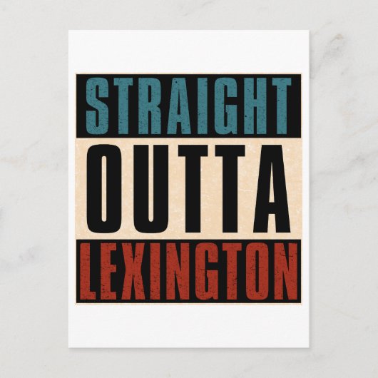 Straight Outta Lexington Kentucky KY Feestdagenkaart (Voorkant)