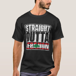 Straight Outta Libanese vlag T-shirt