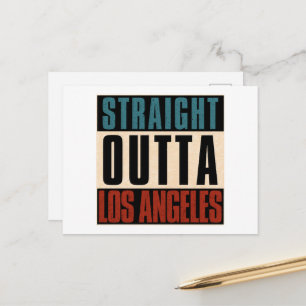 Straight Outta Los Angeles Californië Verenigde St Briefkaart