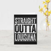 Straight Outta Louisiana La State Gift Kaart (Gele Bloem)