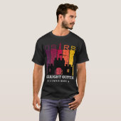 Straight Outta Lumbridge Runescape Gamer retro T-shirt (Voorkant volledig)