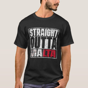 Straight Outta Malta Flag T-shirt