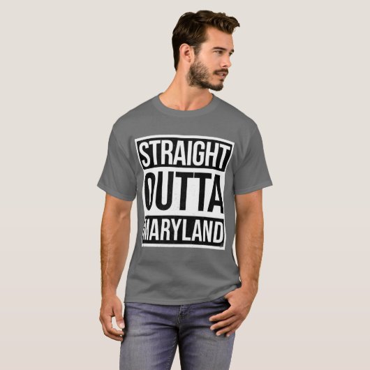 Straight Outta Maryland T-shirt (Voorkant volledig)