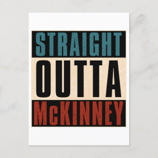 Straight Outta McKinney Texas TX Feestdagenkaart