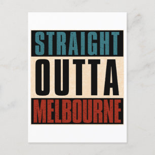 Straight Outta Melbourne Florida FL Briefkaart