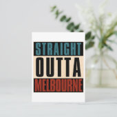 Straight Outta Melbourne Florida FL Briefkaart (Staand voorkant)