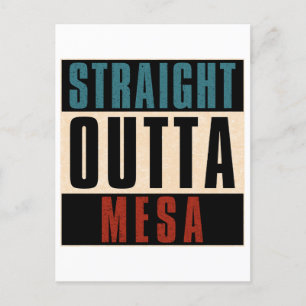 Straight Outta Mesa Arizona AZ Briefkaart