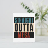 Straight Outta Mesa Arizona AZ Briefkaart (Staand voorkant)