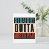 Straight Outta Mission Viejo Californië Briefkaart (Staand voorkant)