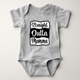 Straight Outta Momma Typografie Romper