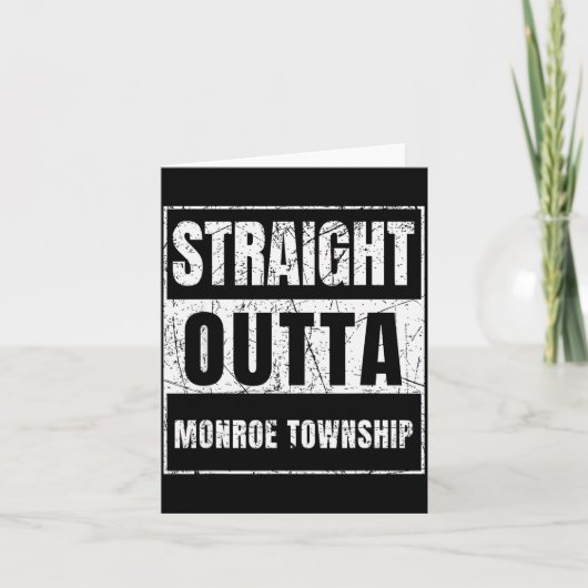 Straight Outta Monroe Township New Jersey  Kaart (Voorkant)
