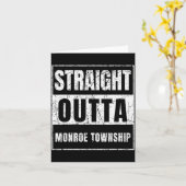 Straight Outta Monroe Township New Jersey  Kaart (Gele Bloem)
