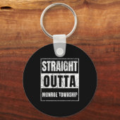 Straight Outta Monroe Township New Jersey  Sleutelhanger (Voorkant)