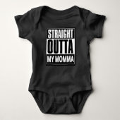 Straight Outta My Momma Compton Attitude Romper (Voorkant)