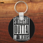 Straight Outta My Twenties 30th Birthday 1992 Sleutelhanger (Voorkant)