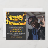 Straight Outta my Twenties met foto Kaart (Voorkant)