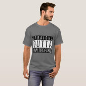 Straight Outta New Bedford Massachusetts Oversized T-shirt (Voorkant volledig)