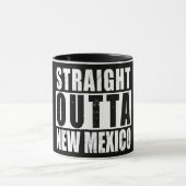 Straight Outta New Mexico Word Art Mok (Midden)