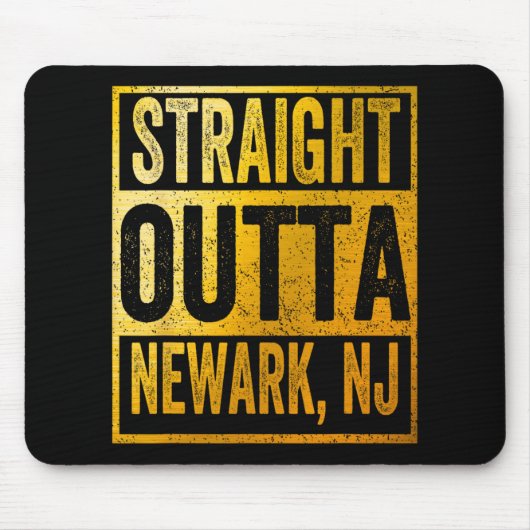 Straight Outta Newark New Jersey Muismat (Voorkant)