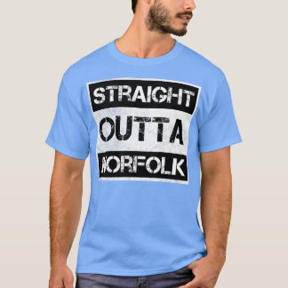 Straight Outta Norfolk Virginia Vintage in nood T-shirt