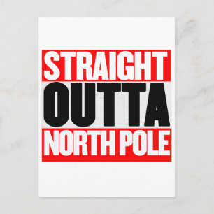Straight Outta North Pole Briefkaart