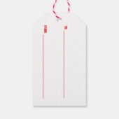 Straight Outta North Pole met kerstfeest Cadeaulabel (Achterkant)