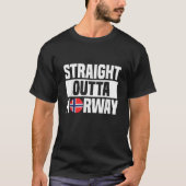 Straight outta norway Design for a Krumkake gnome  T-shirt (Voorkant)
