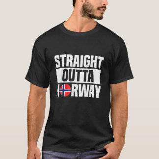Straight outta norway Design for a Krumkake gnome  T-shirt