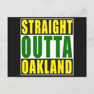 Straight Outta Oakland Green Briefkaart