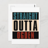 Straight Outta Ogden Utah UT Briefkaart (Voorkant / Achterkant)
