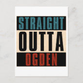 Straight Outta Ogden Utah UT Briefkaart (Voorkant)